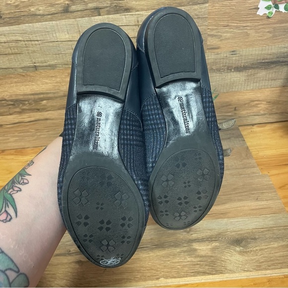 Natrualizer No 5 women’s navy leather loafers monk strap size 8.5 academia - Picture 5 of 7